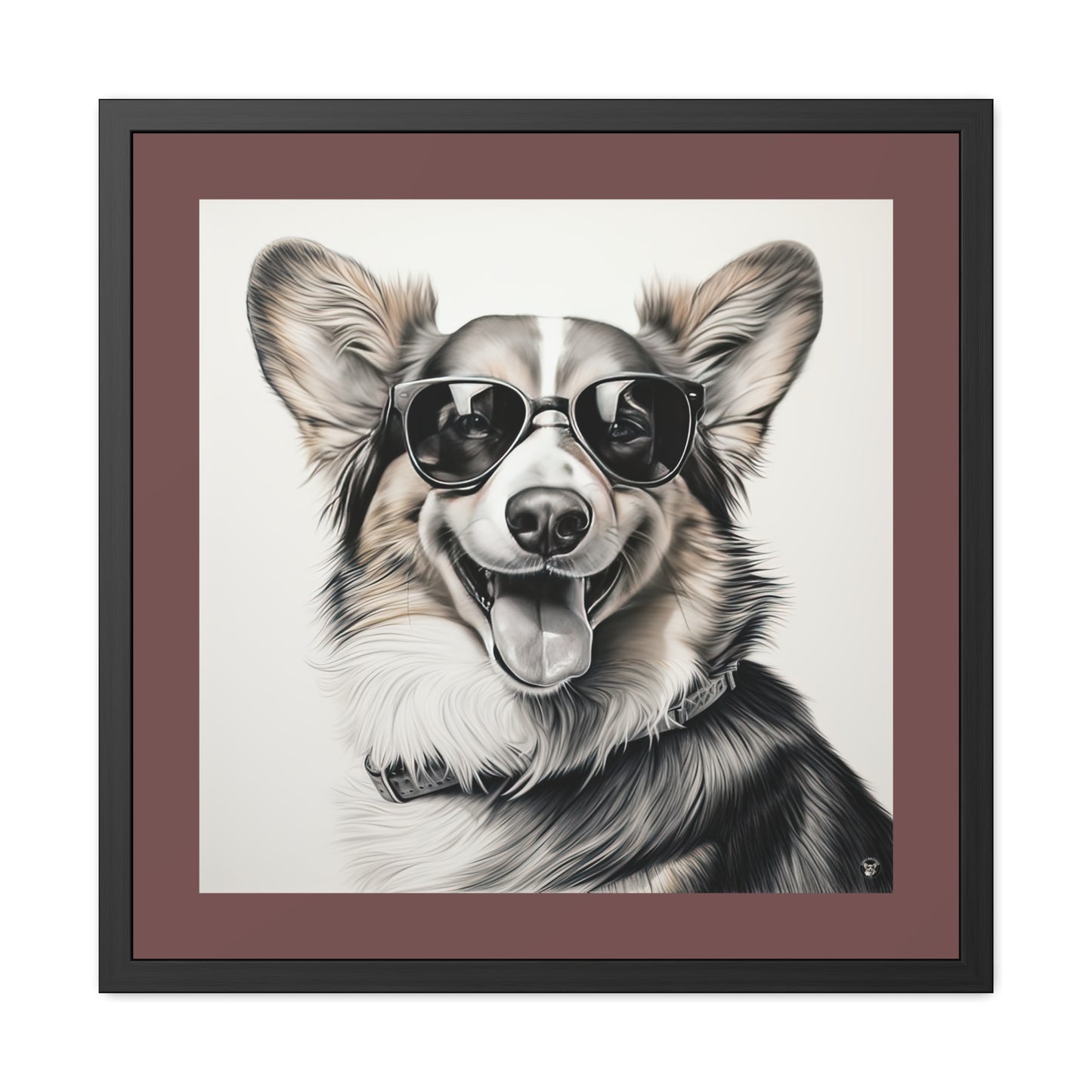 Impression encadrée Corgi Cool