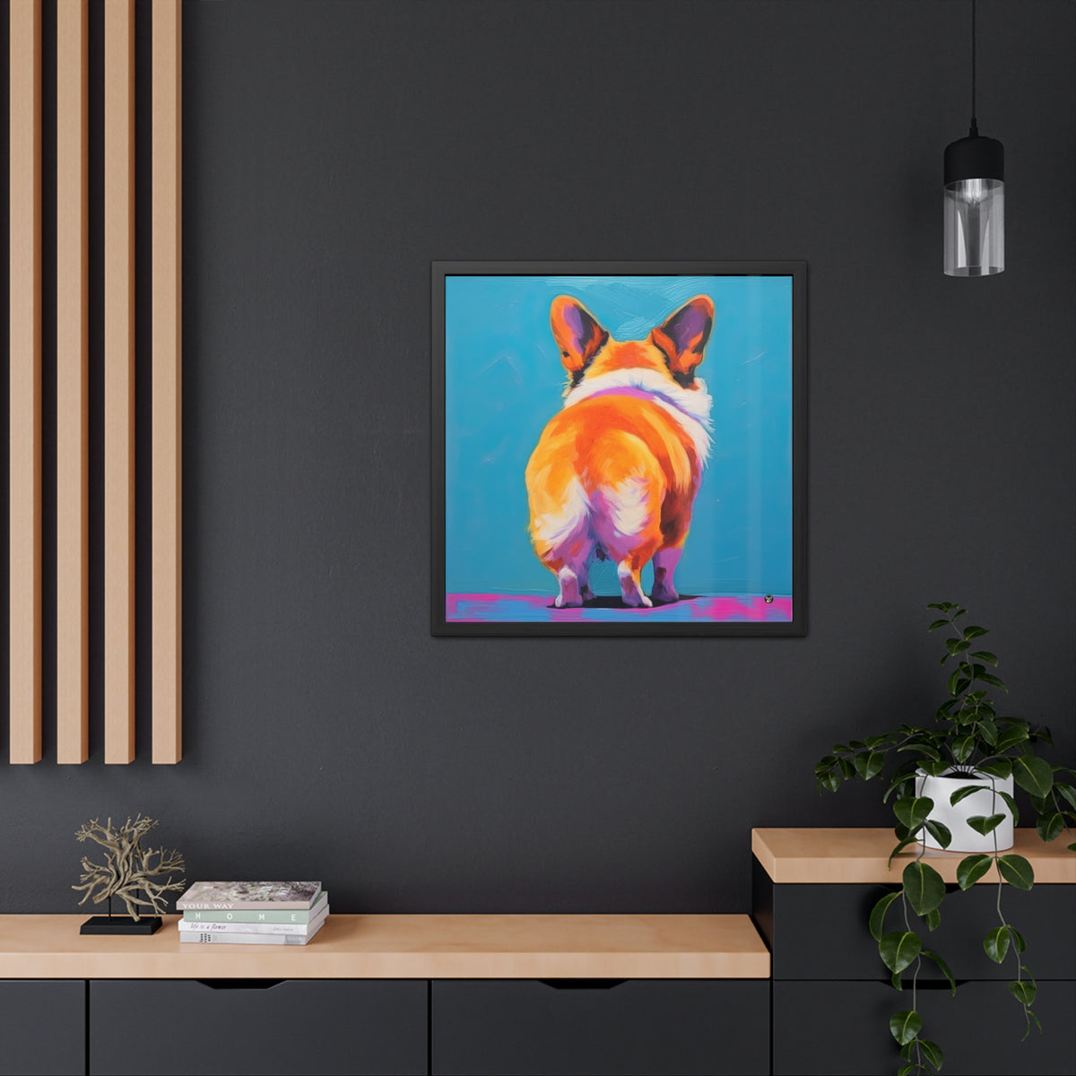 Corgi Butt  - Exclusive Framed Print