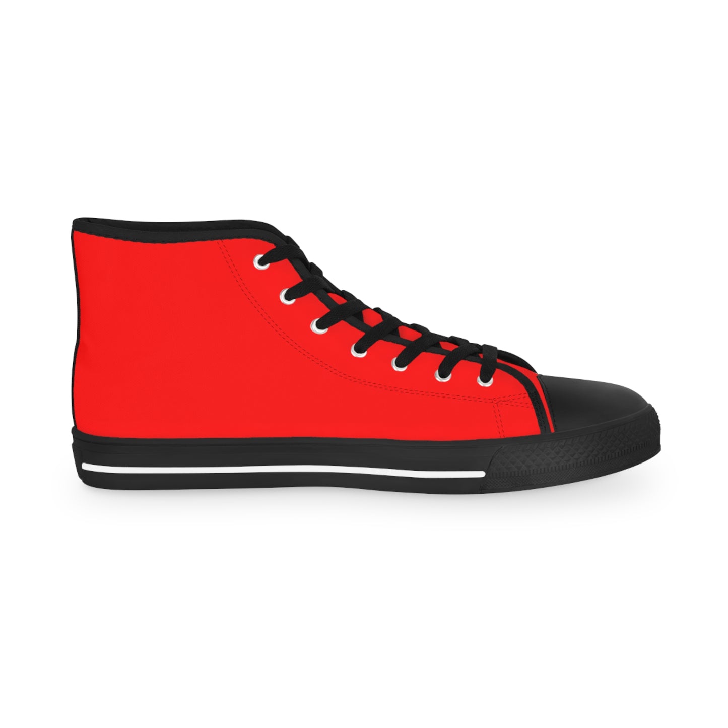 Baby Got Back Mid-Wiggle Men's High Top Casual Red Canvas Sneakers