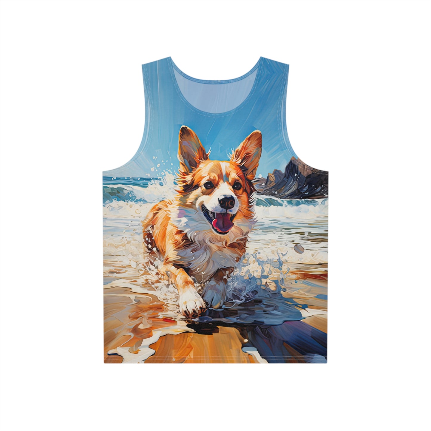Coastal Corgi Tank