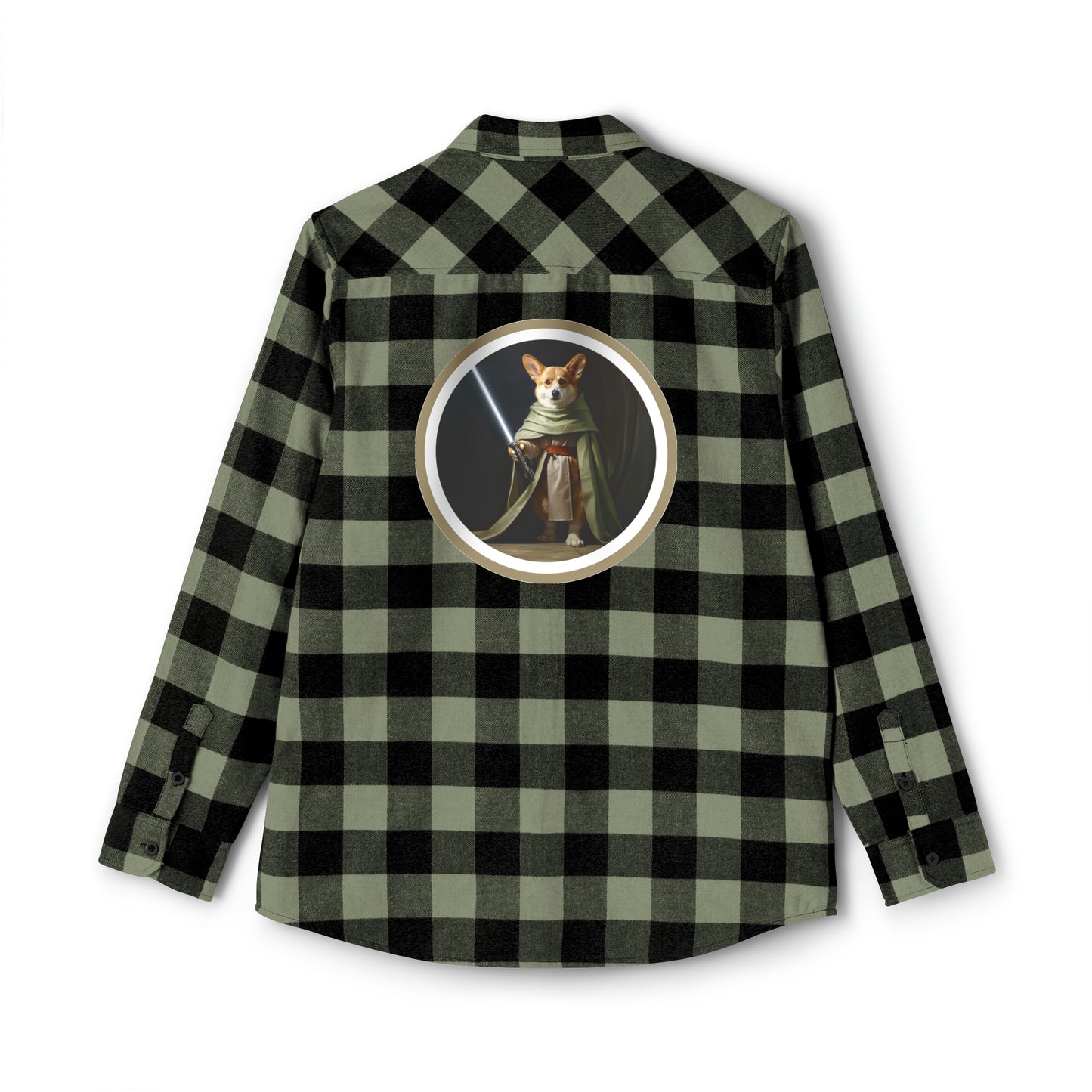 Jedi Corgi - Flannel Shirt