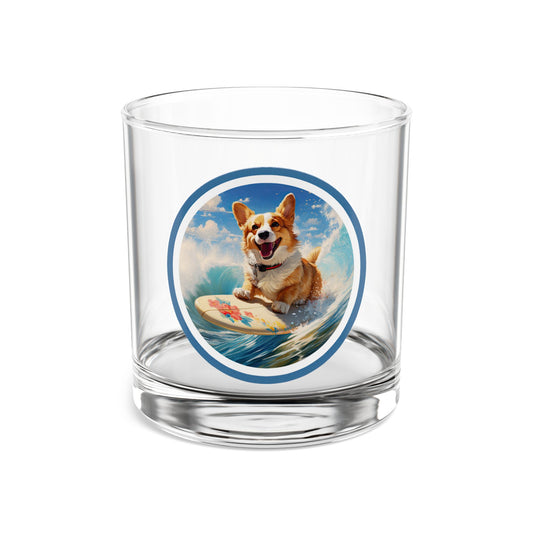 Cowabunga Corgi - Highball Glass