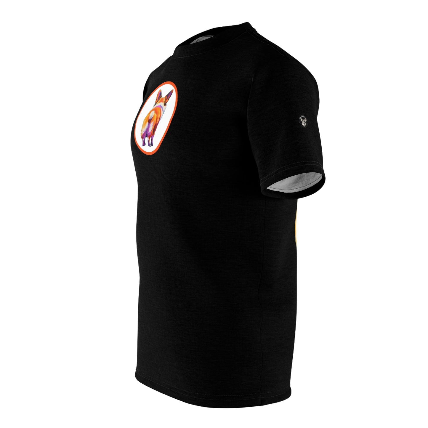 Corgi Butt Bold Tee in Black