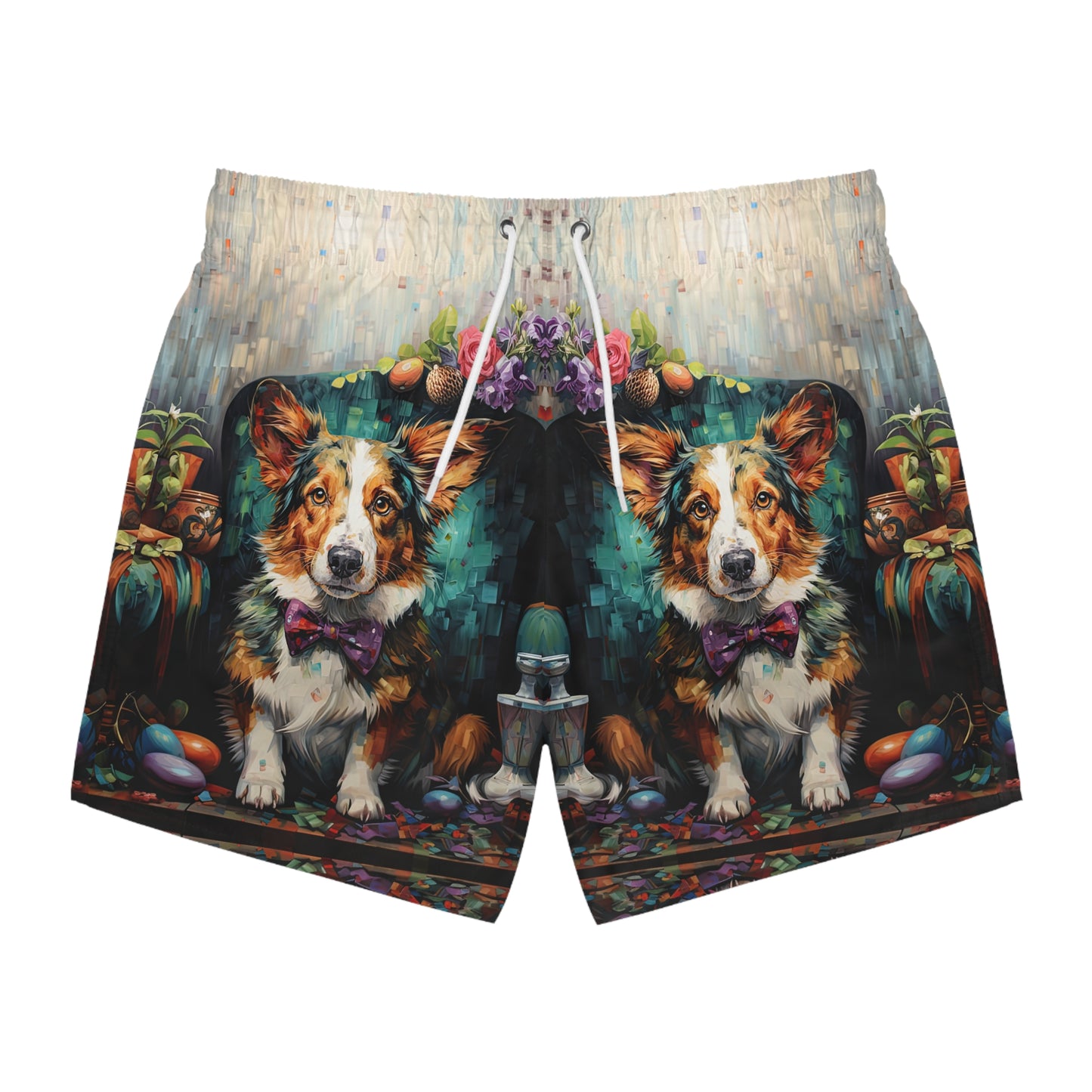 Formal Corgi Swim Trunks