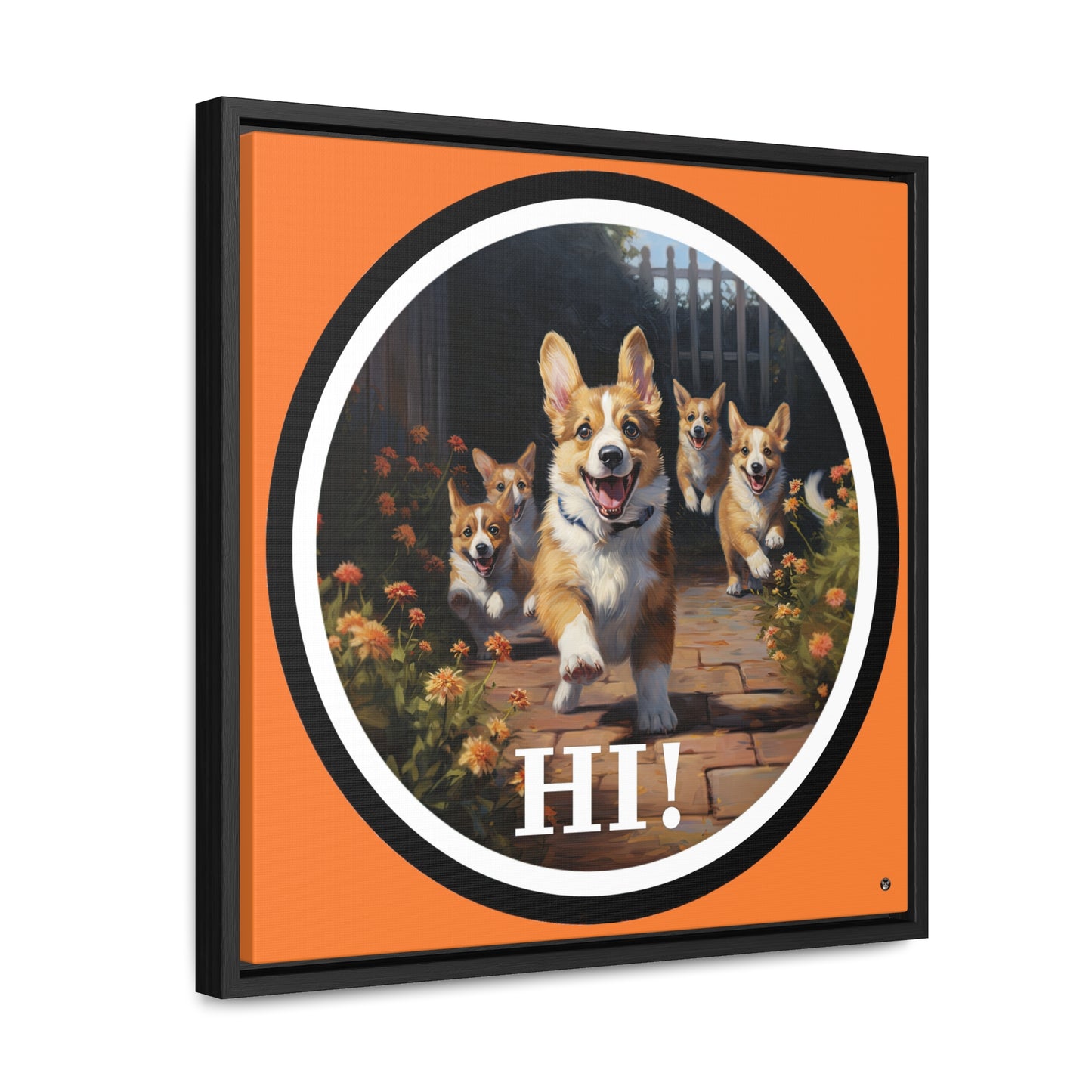 Hi! - Framed on Canvas