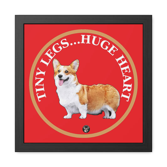 Tiny Legs...Huge Heart - Framed Print