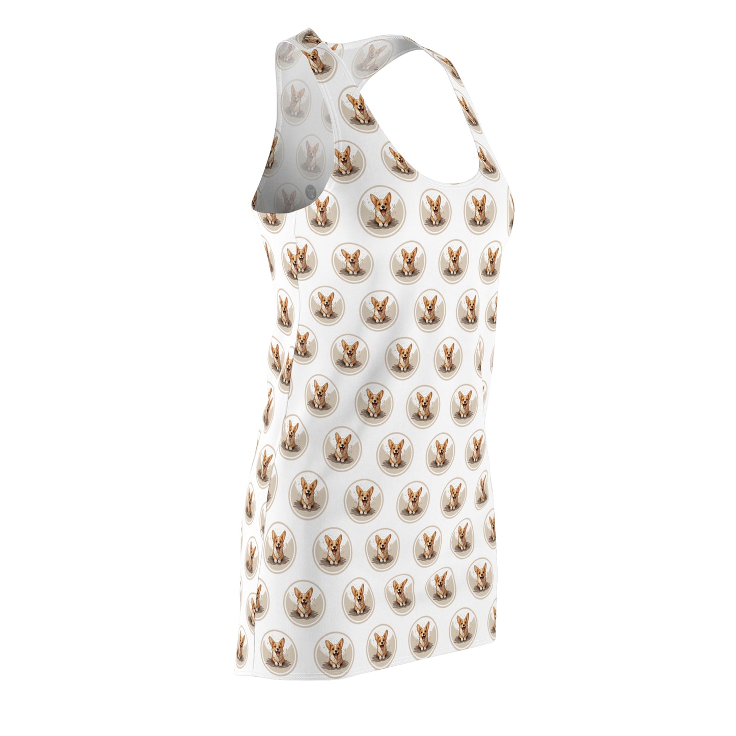 Corgi Cuteness Mosaic - Racerback Dress