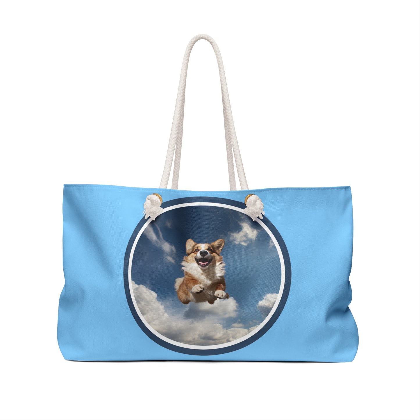 Super Corgi Weekender Beach Bag – Flying Corgi Hero Travel Tote