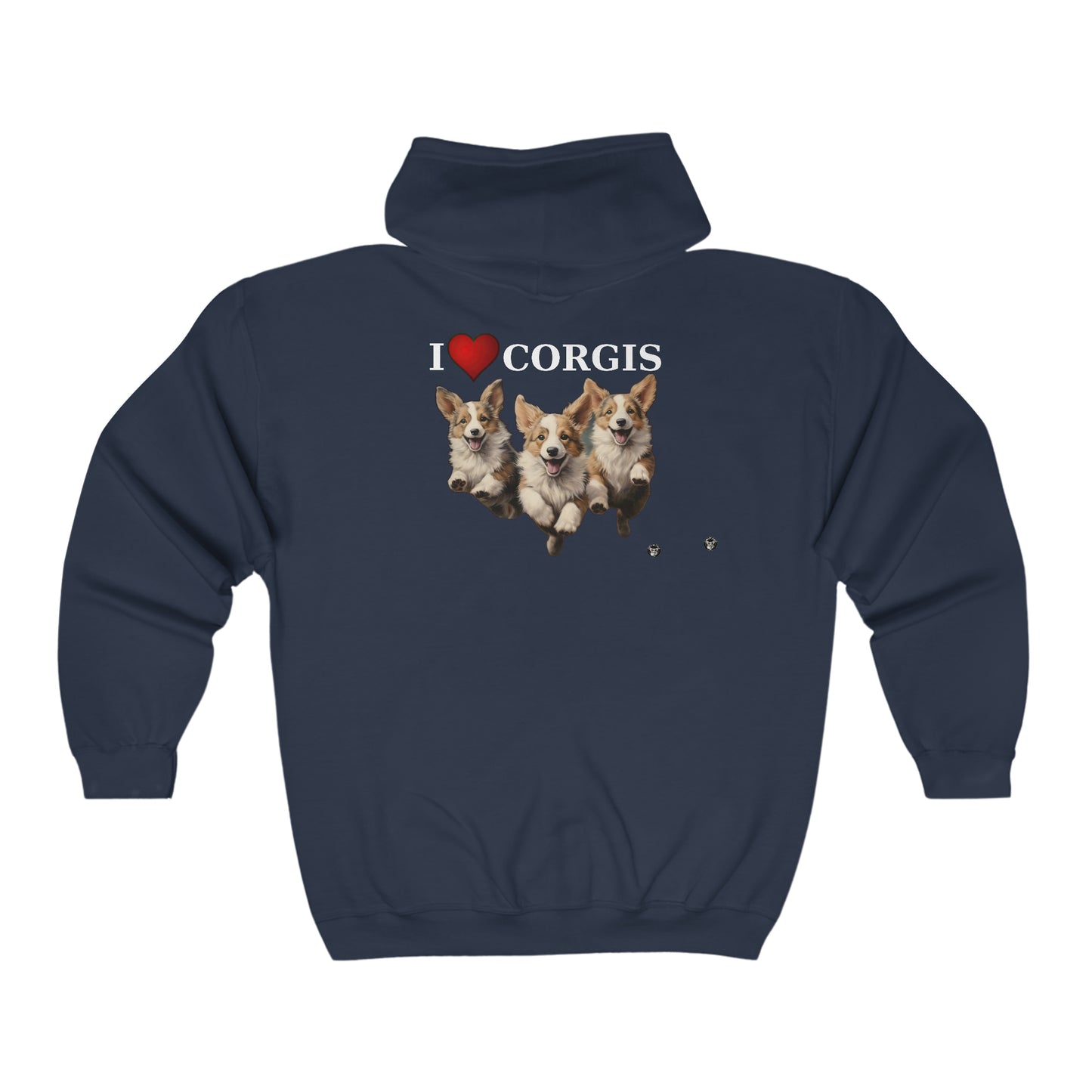 I Heart Corgis - Zip Hoodie