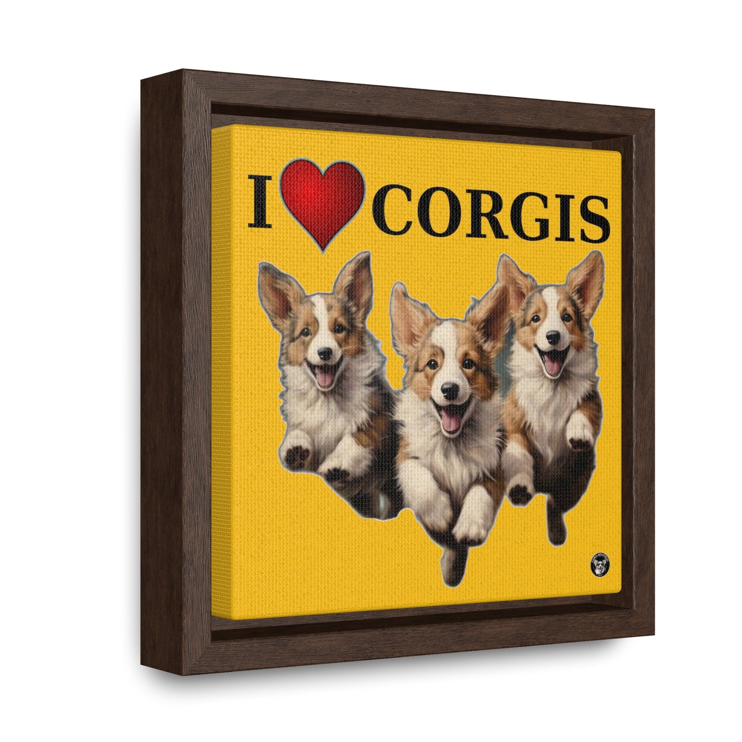 I Heart Corgis - Framed on Canvas