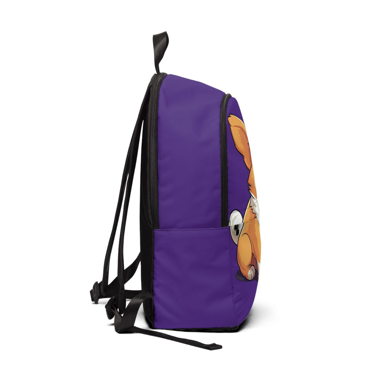 Jolly Jiggling Corgi Backpack — Funny Purple Corgi Rucksack
