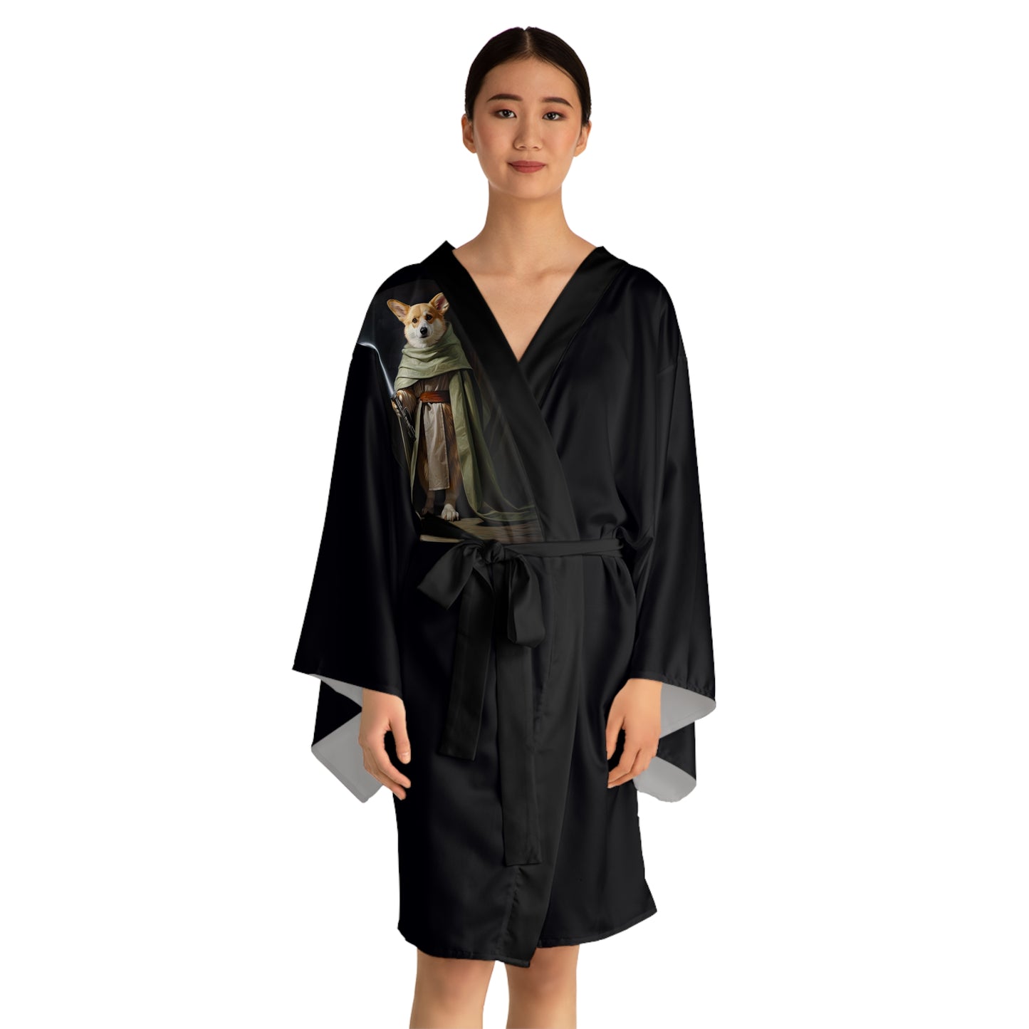 Jedi Corgi Kimono Robe