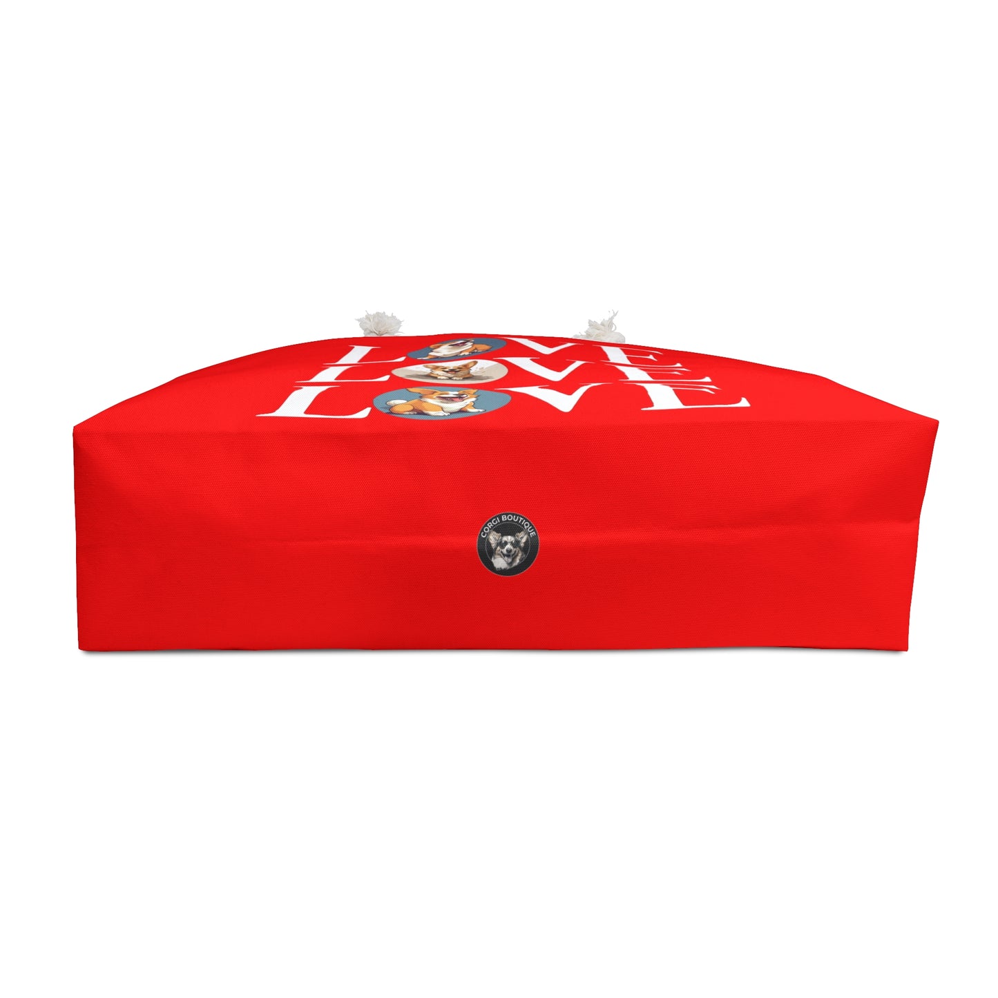 Corgi Love Weekender Beach Bag – Red Corgi Travel Tote