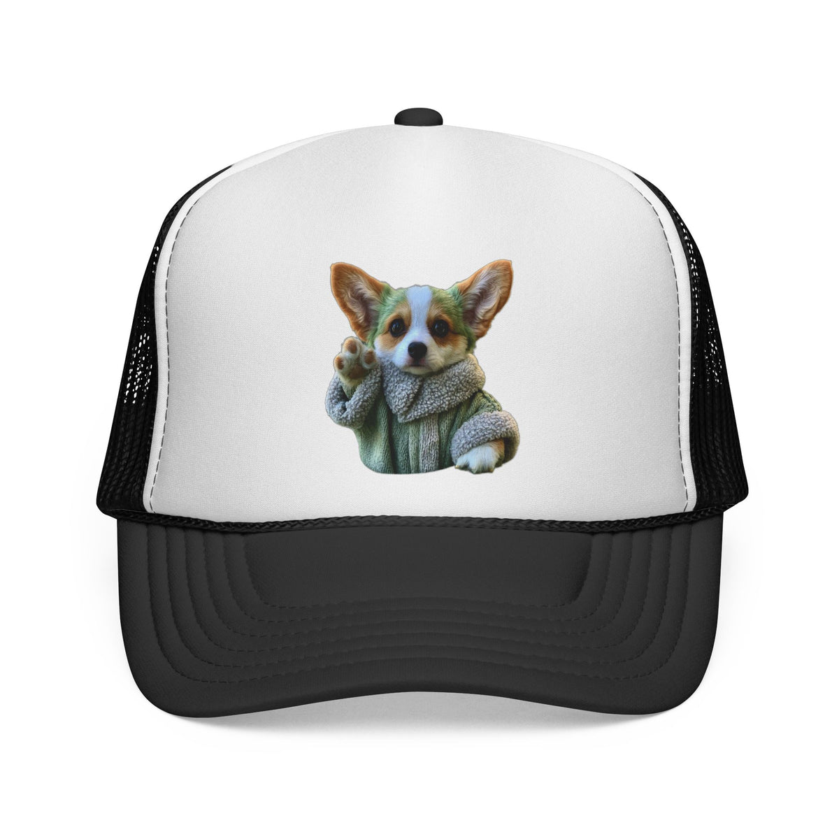 Baby Corgi Star Warrior Trucker Cap