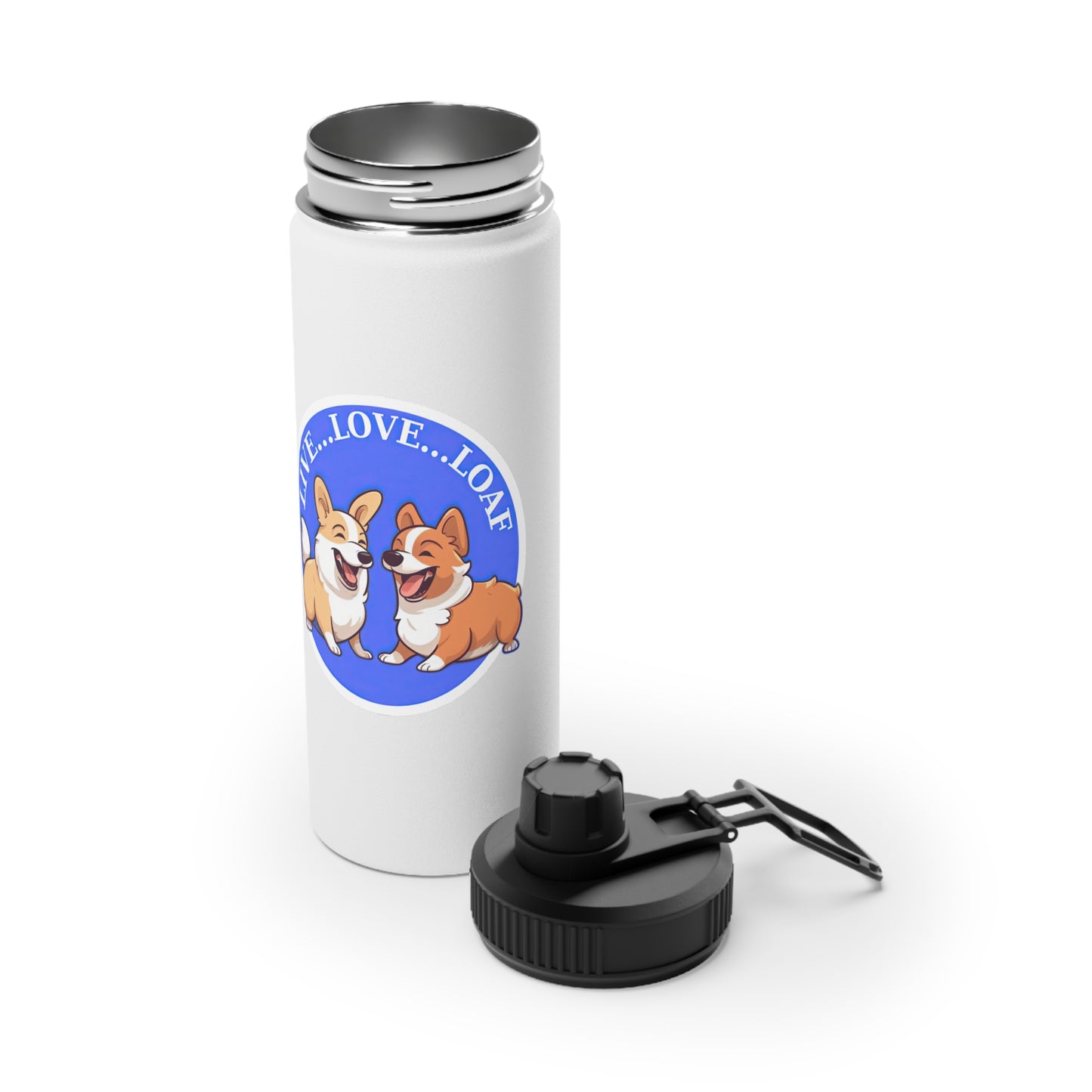 Live...Love...Loaf - Water Bottle with Sport Lid