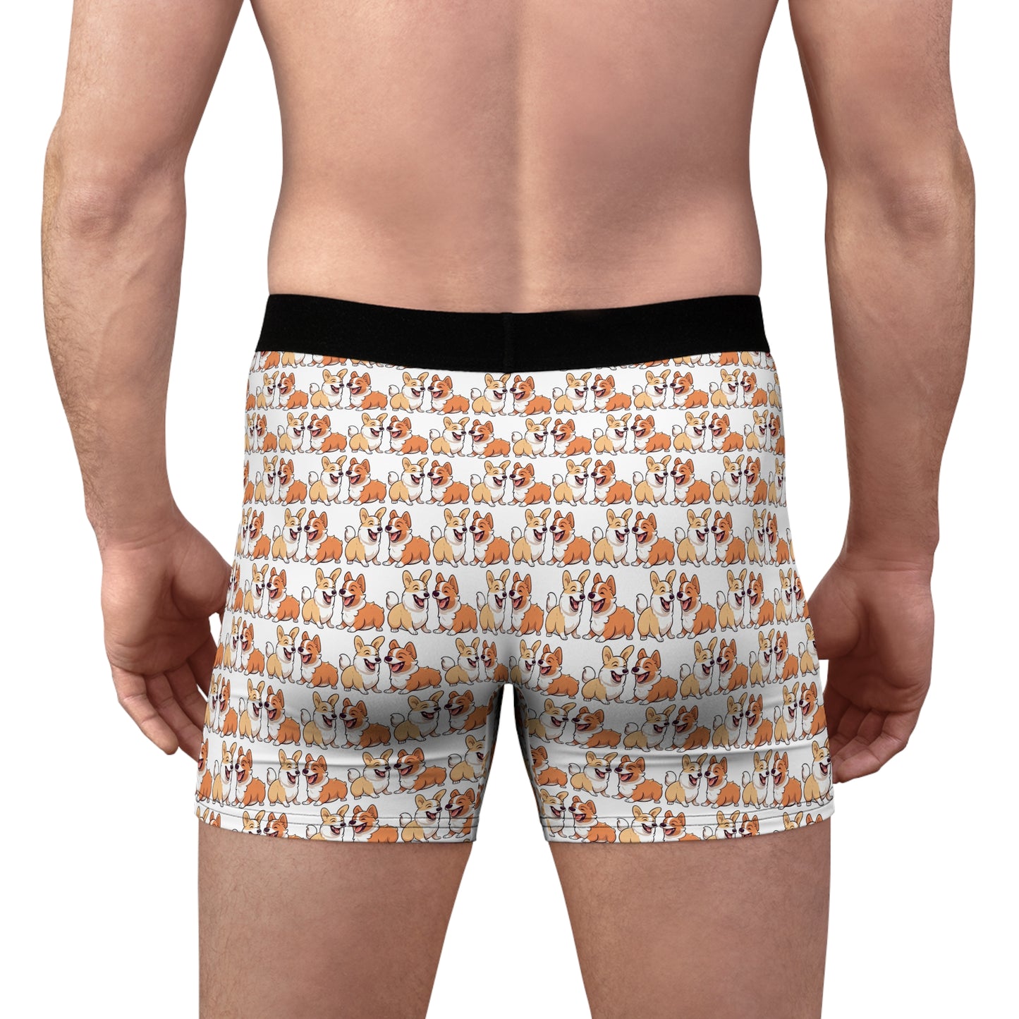Corgi Couple Mosaic Boxer Briefs