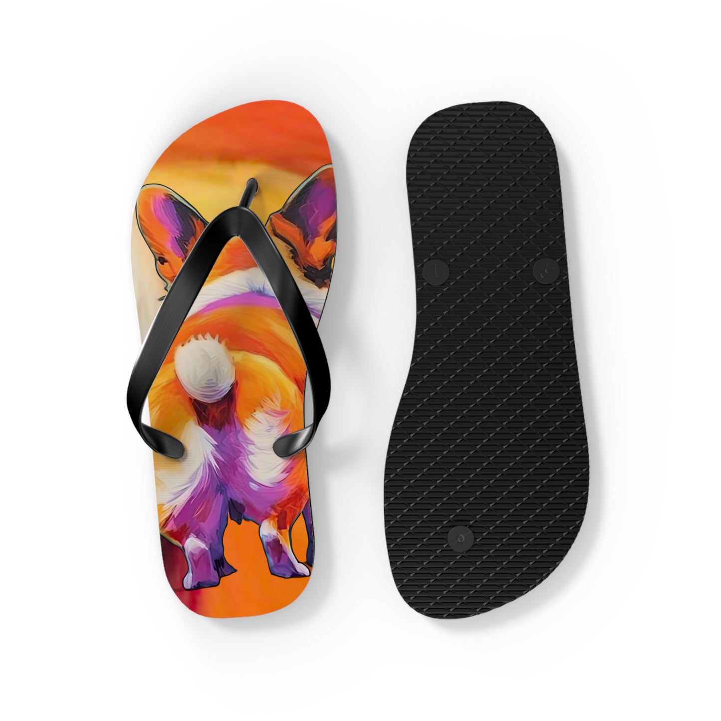 Corgi Butt Flip-Flops