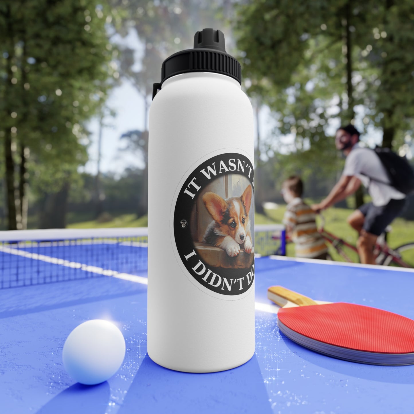 It Wasn't Me...I Didn't Do It - Water Bottle with Sport Lid