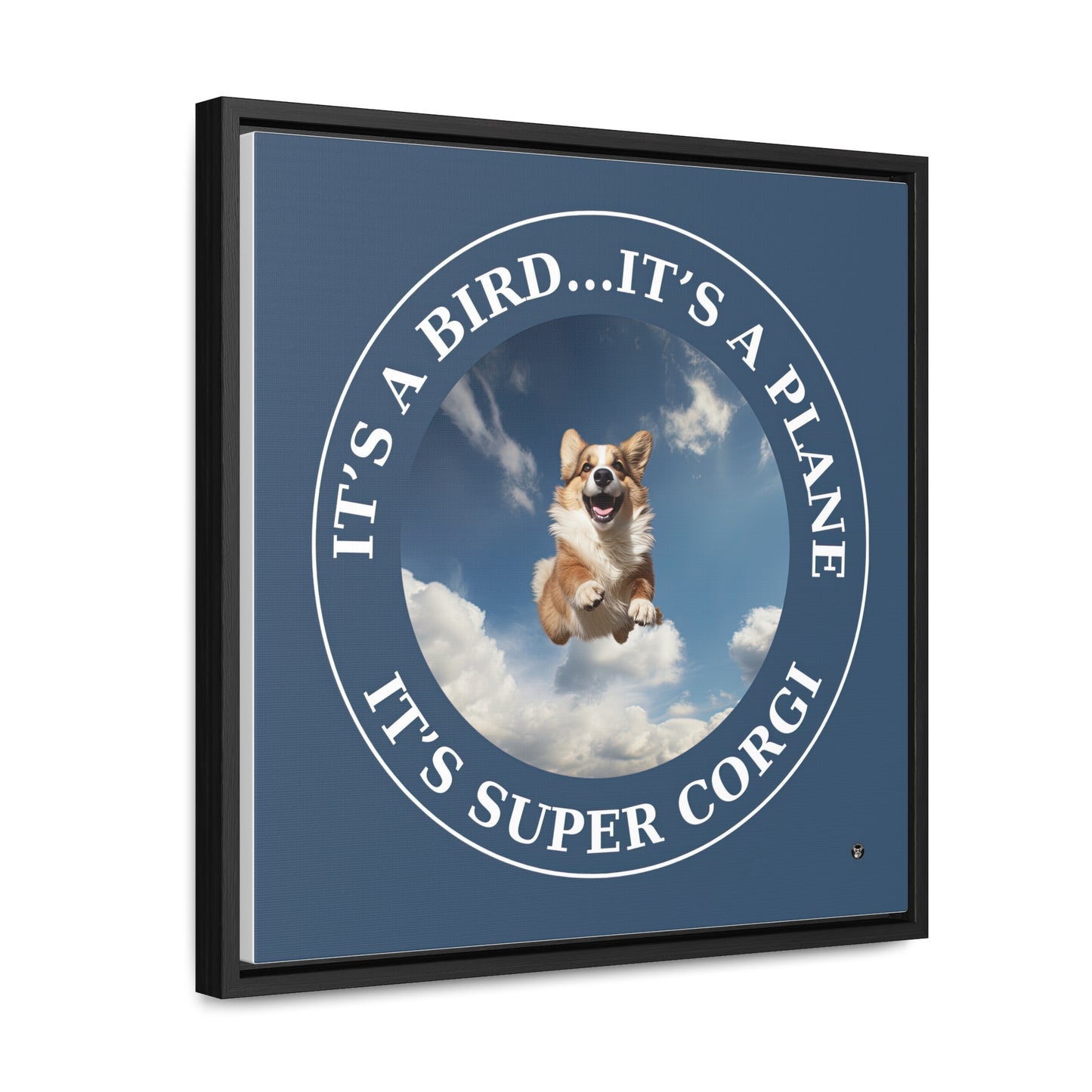 Super Corgi - Framed on Canvas