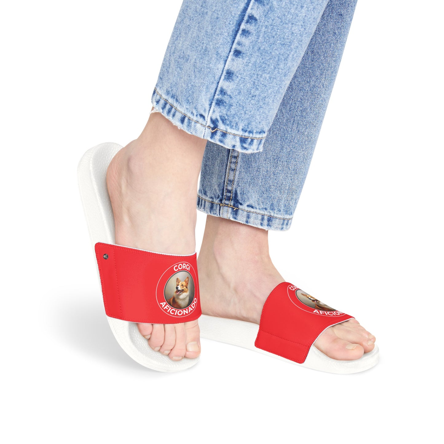 Corgi Aficionado - Women's Slide Sandals