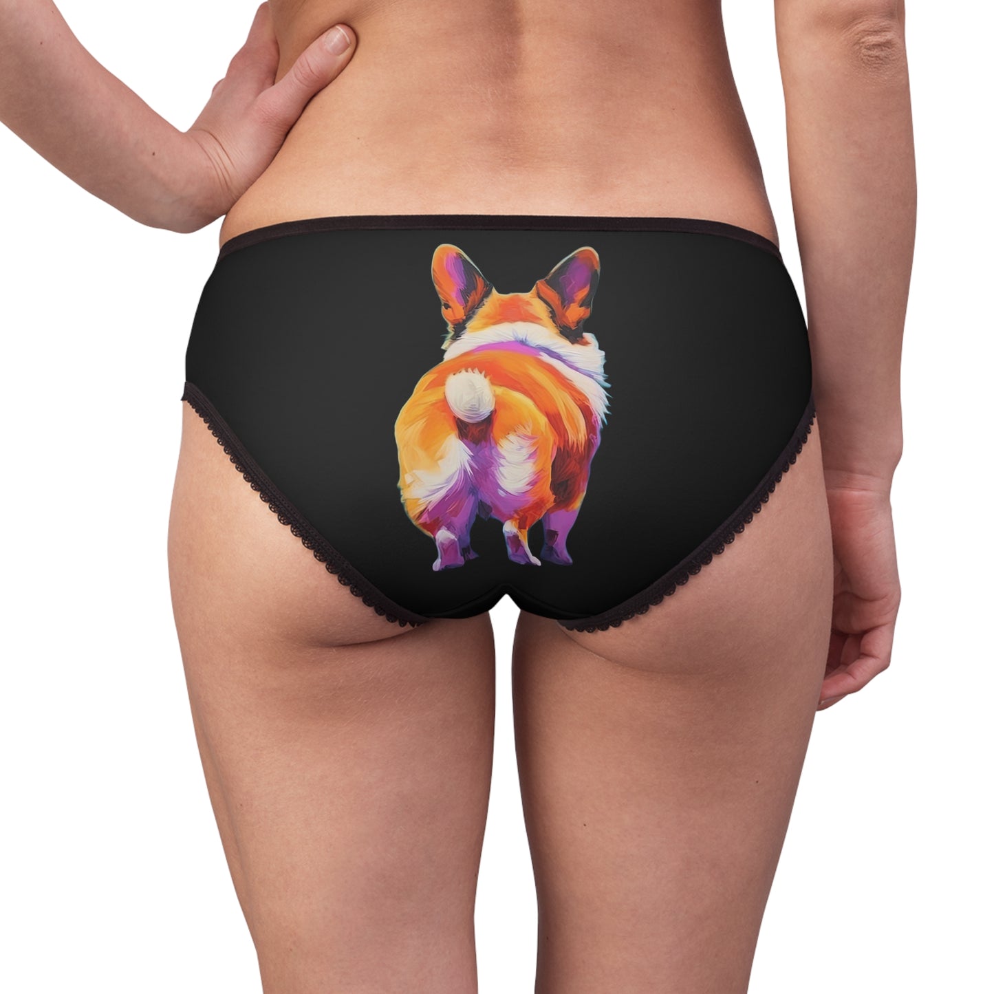 Corgi Butt Panties in Black
