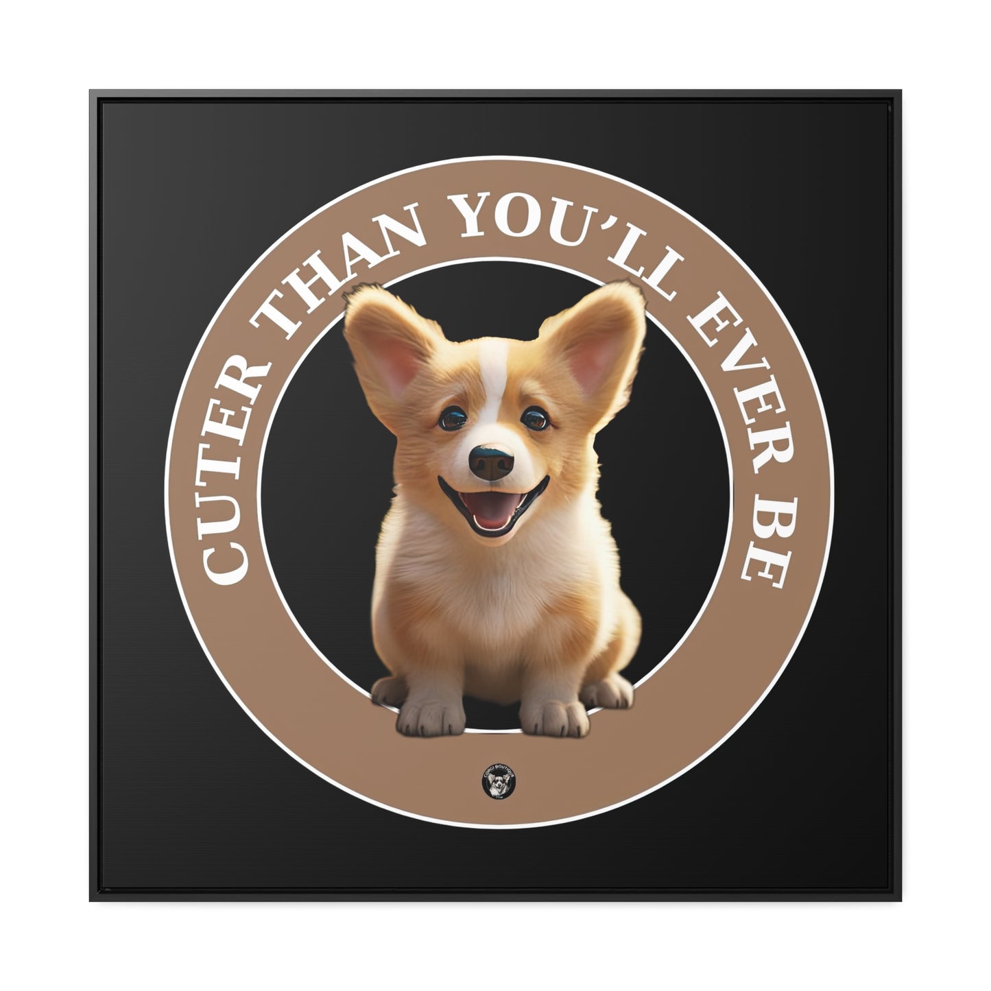 Cuter Than You - Framed on Canvas