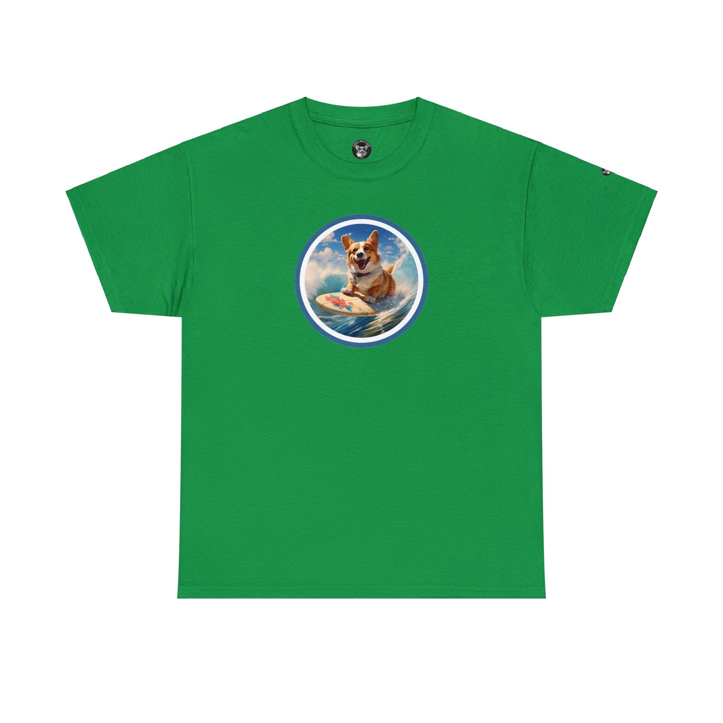 Cowabunga Corgi - Unisex Heavy Cotton Tee