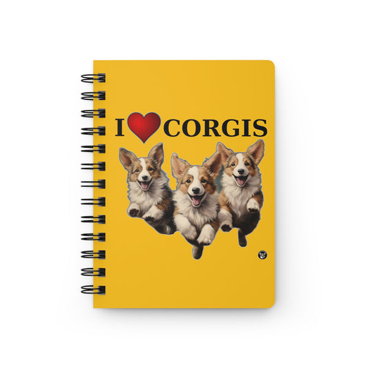 I Heart Corgis - Spiral Bound Notebook