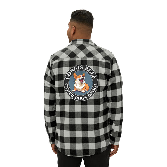 Corgis Rule...Other Dogs Drool - Flannel Shirt