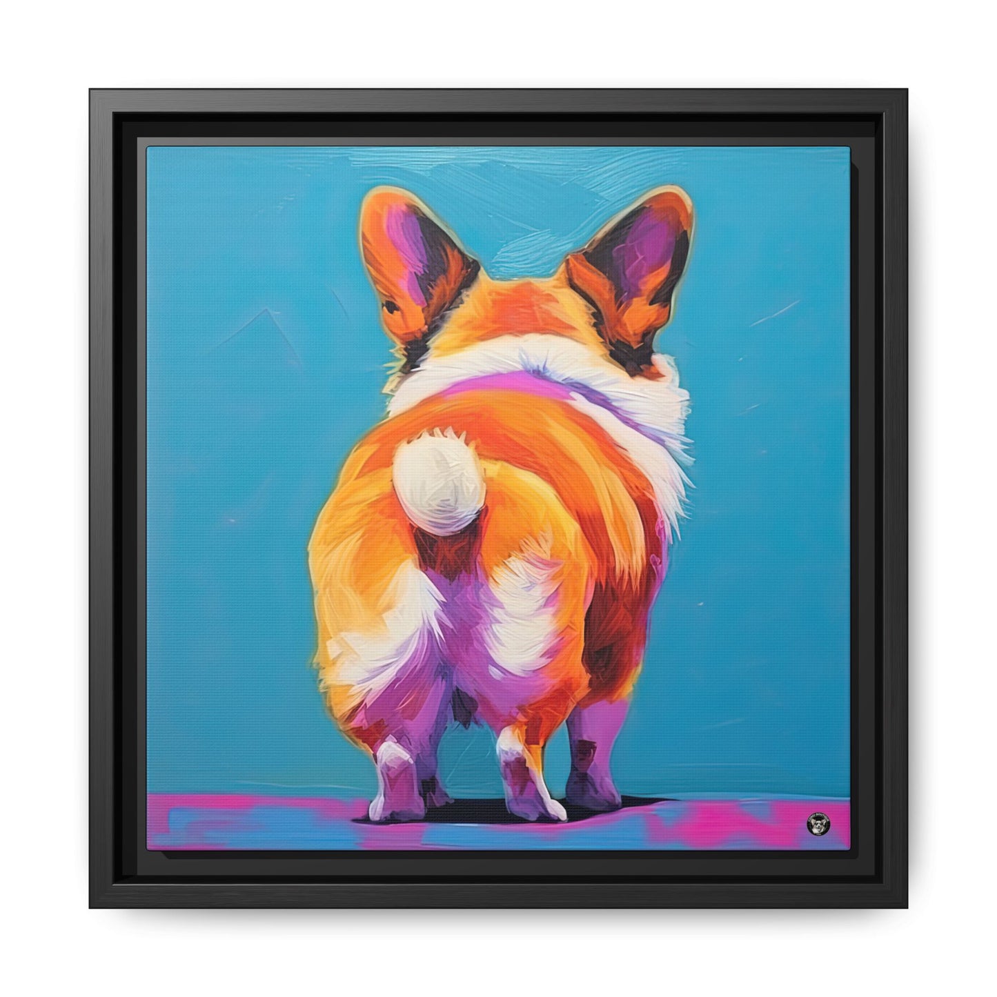 Corgi Butt on Canvas