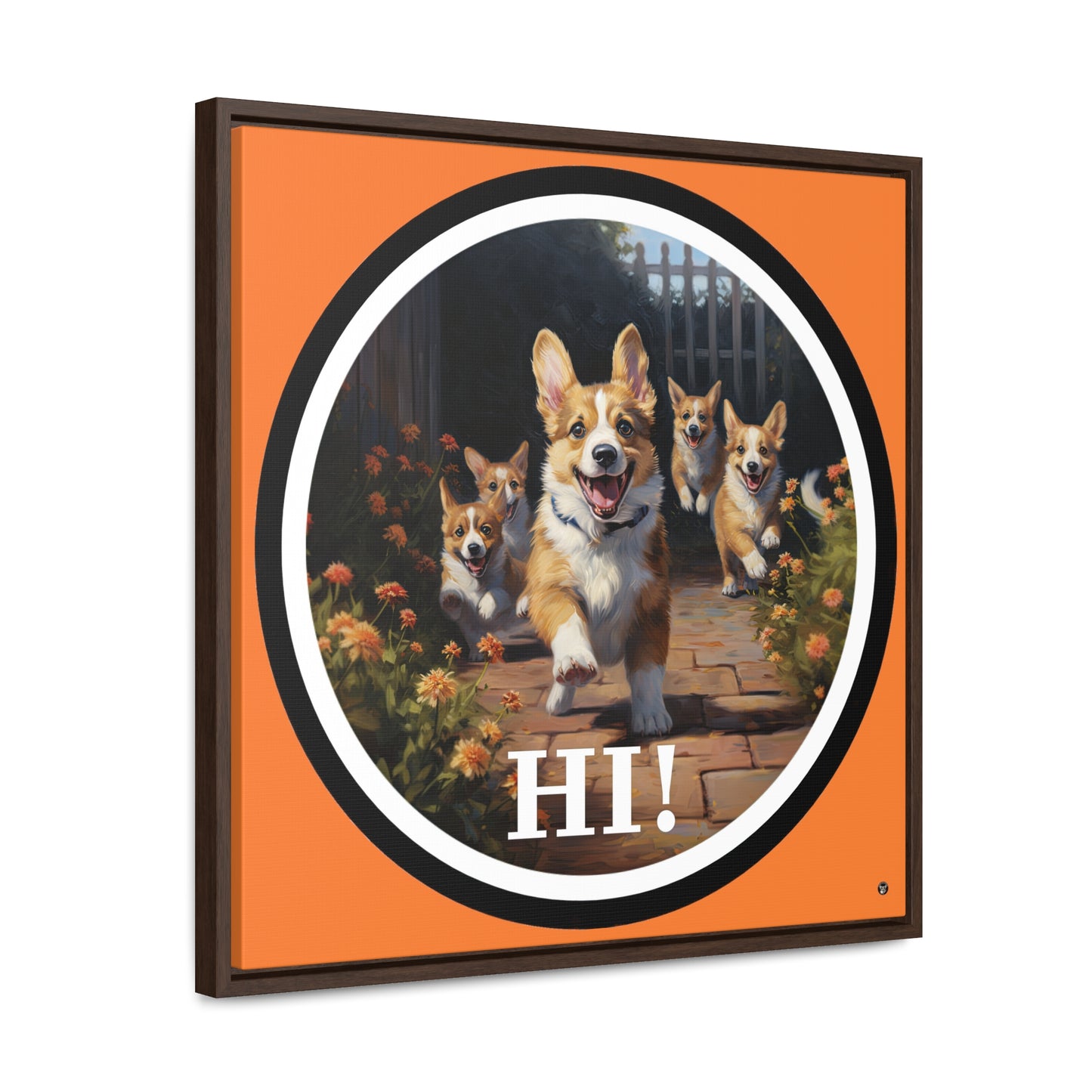 Hi! - Framed on Canvas
