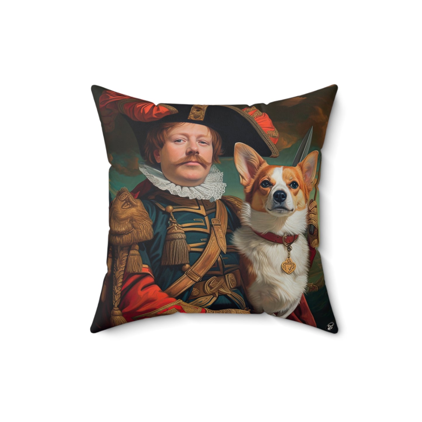 First Royal Corgi - Throw Pillow