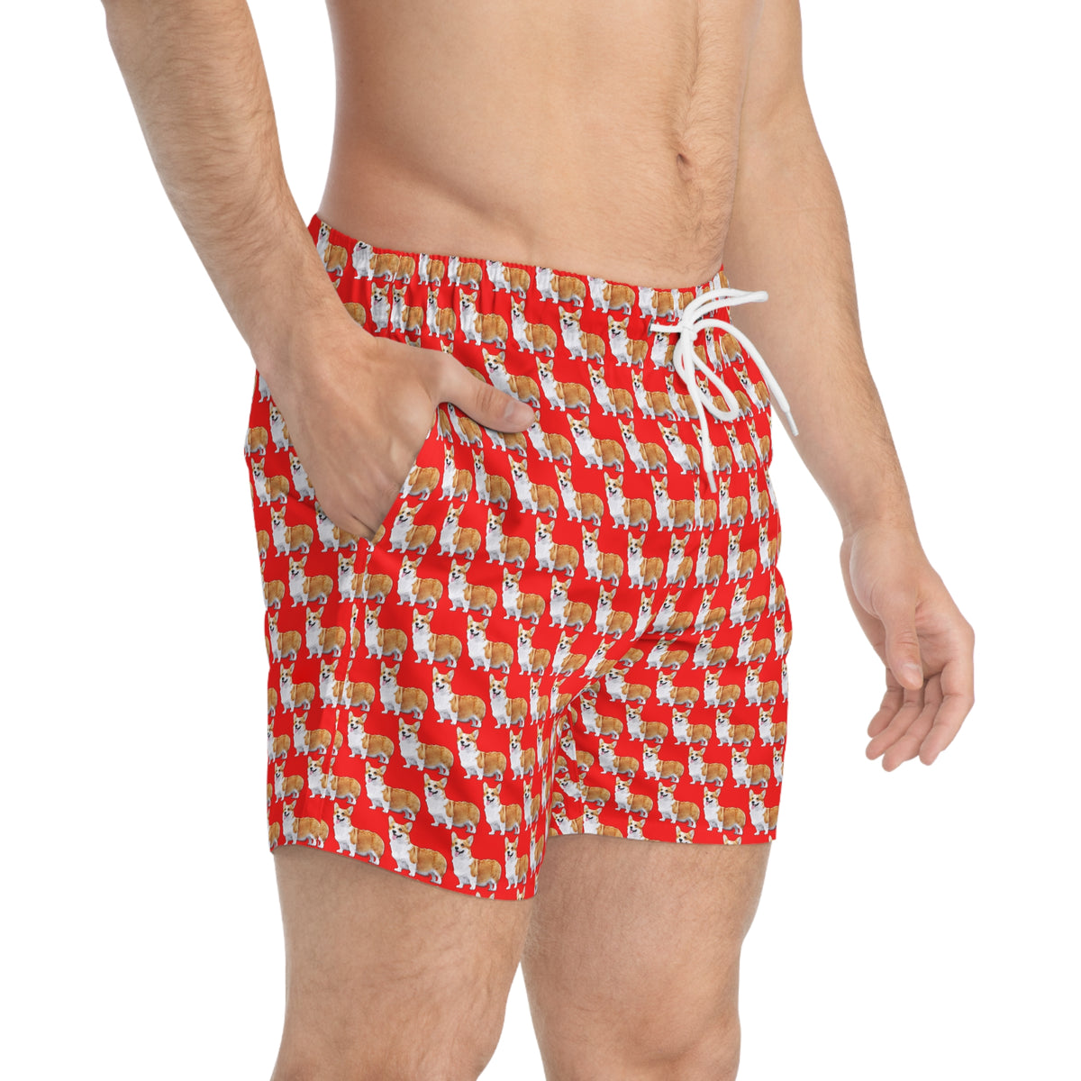Best In Show Swim Trunks - Red Corgi Swimsuit