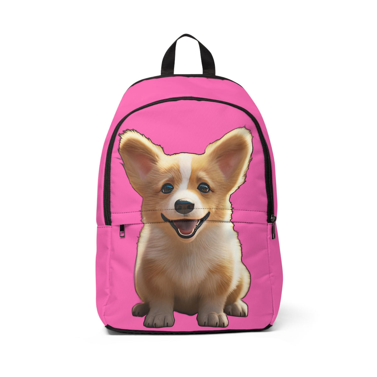 Sweetness Hot Pink Backpack — Cute Corgi Puppy Rucksack
