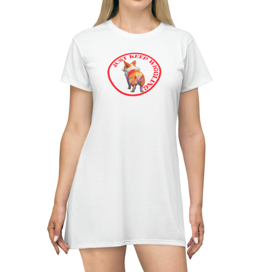 Just Keep Wiggling - T-Shirt Dress