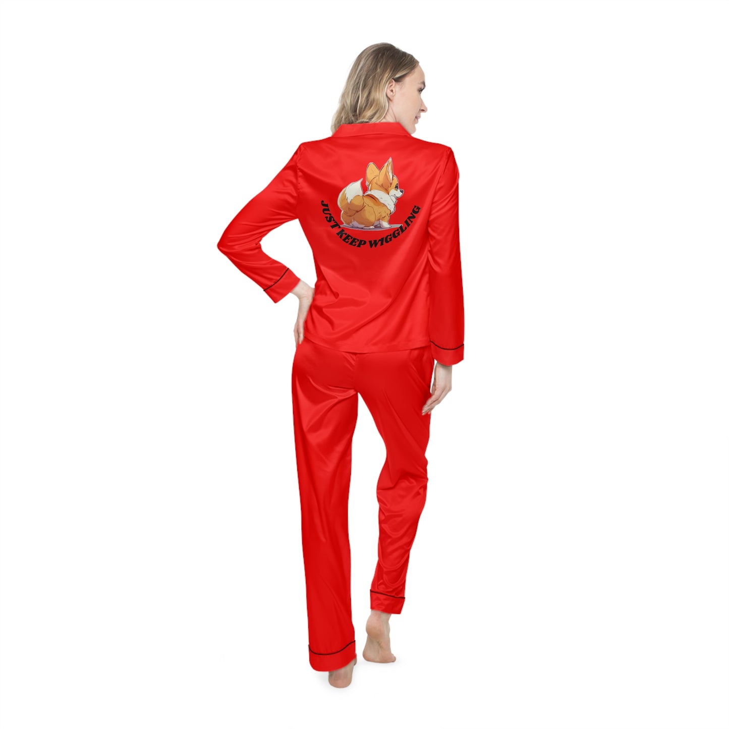 Just Keep Wiggling Silky Pajamas