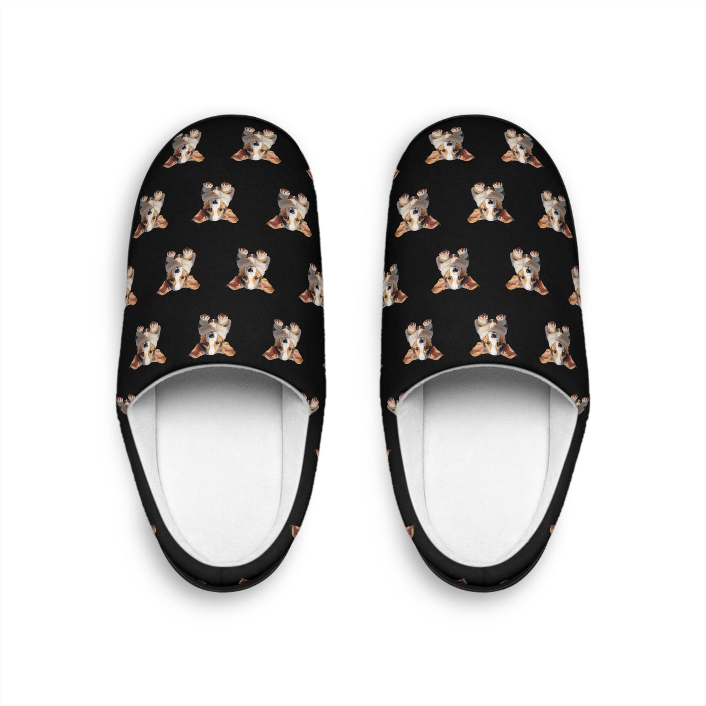 Puppy Portrait Men's Slippers