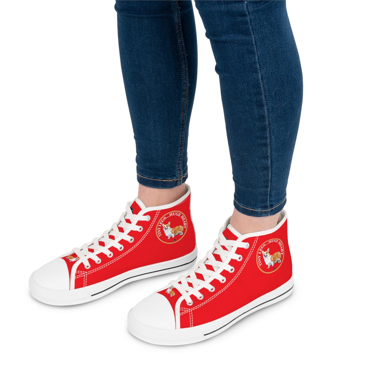Tiny Legs...Huge Heart - Women's High Top Sneakers