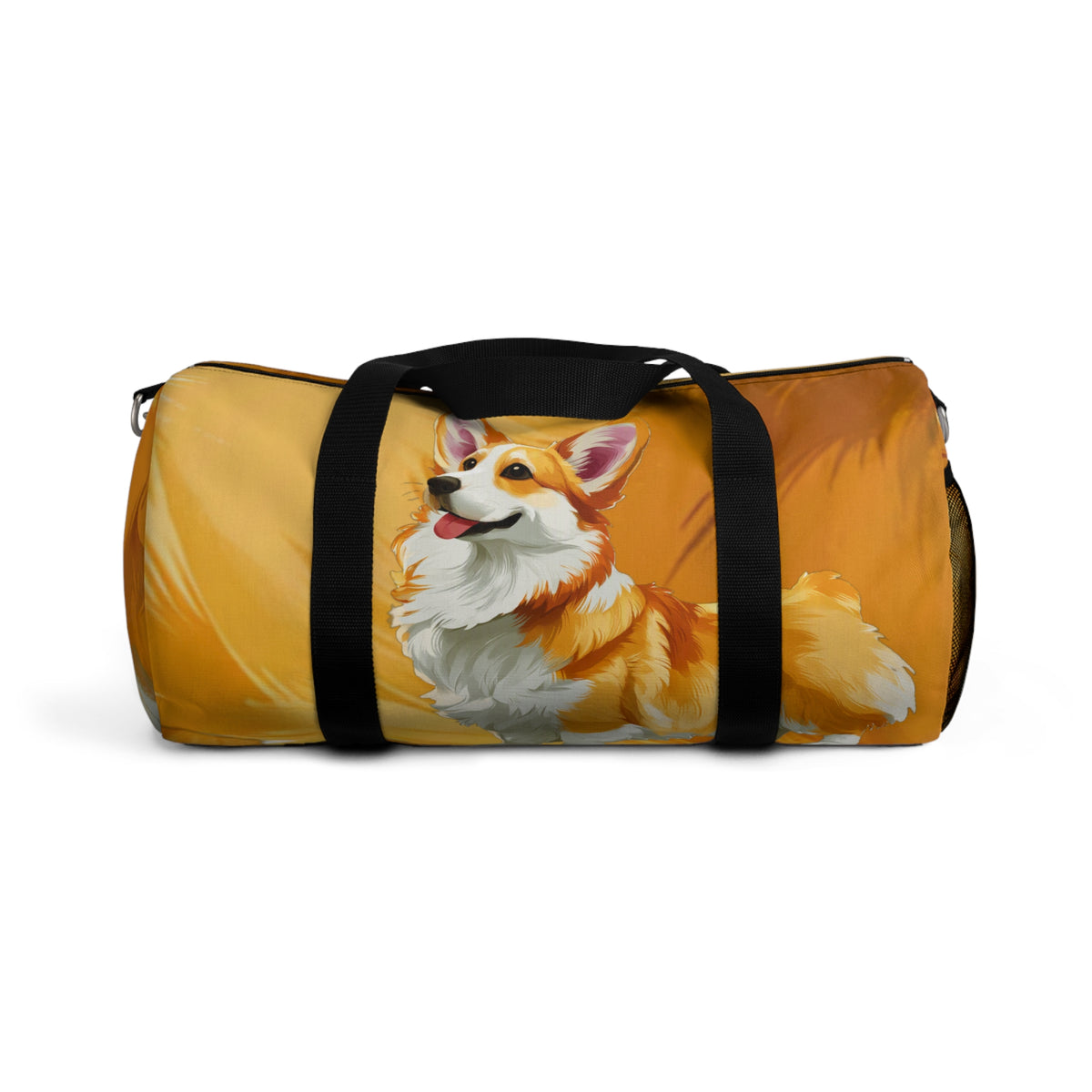 Classic Queen's Corgi Painting Duffel Bag - Fun Artistic Corgi Travel Gym Bag