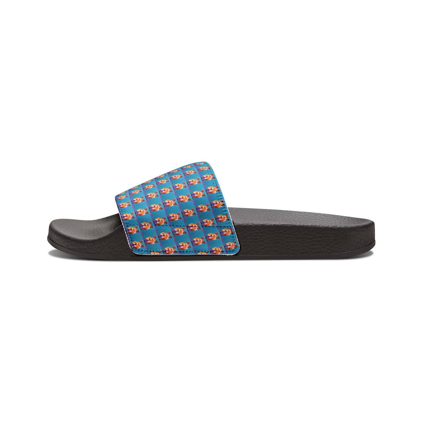 Corgi Butt Mosaic Pattern Men's Slide Sandals - Casual Pool & Beach Slides
