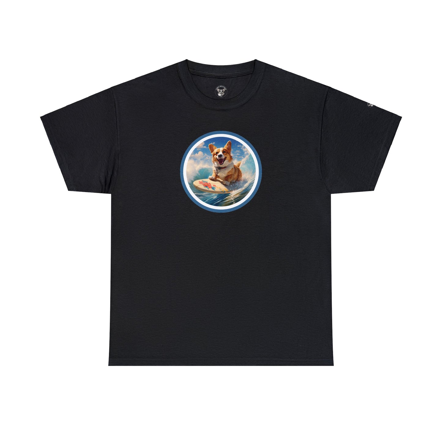 Cowabunga Corgi - Unisex Heavy Cotton Tee