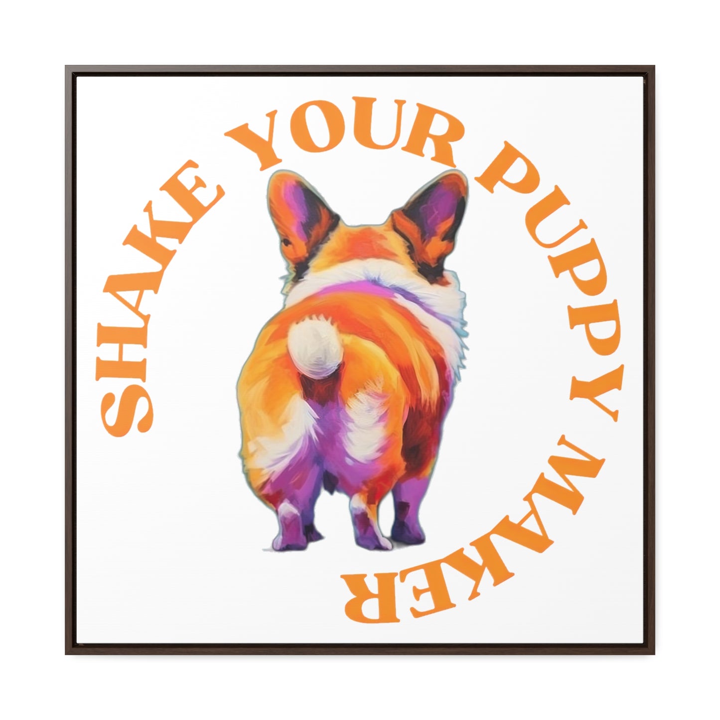 Shake Your Puppy Maker - Framed on Canvas