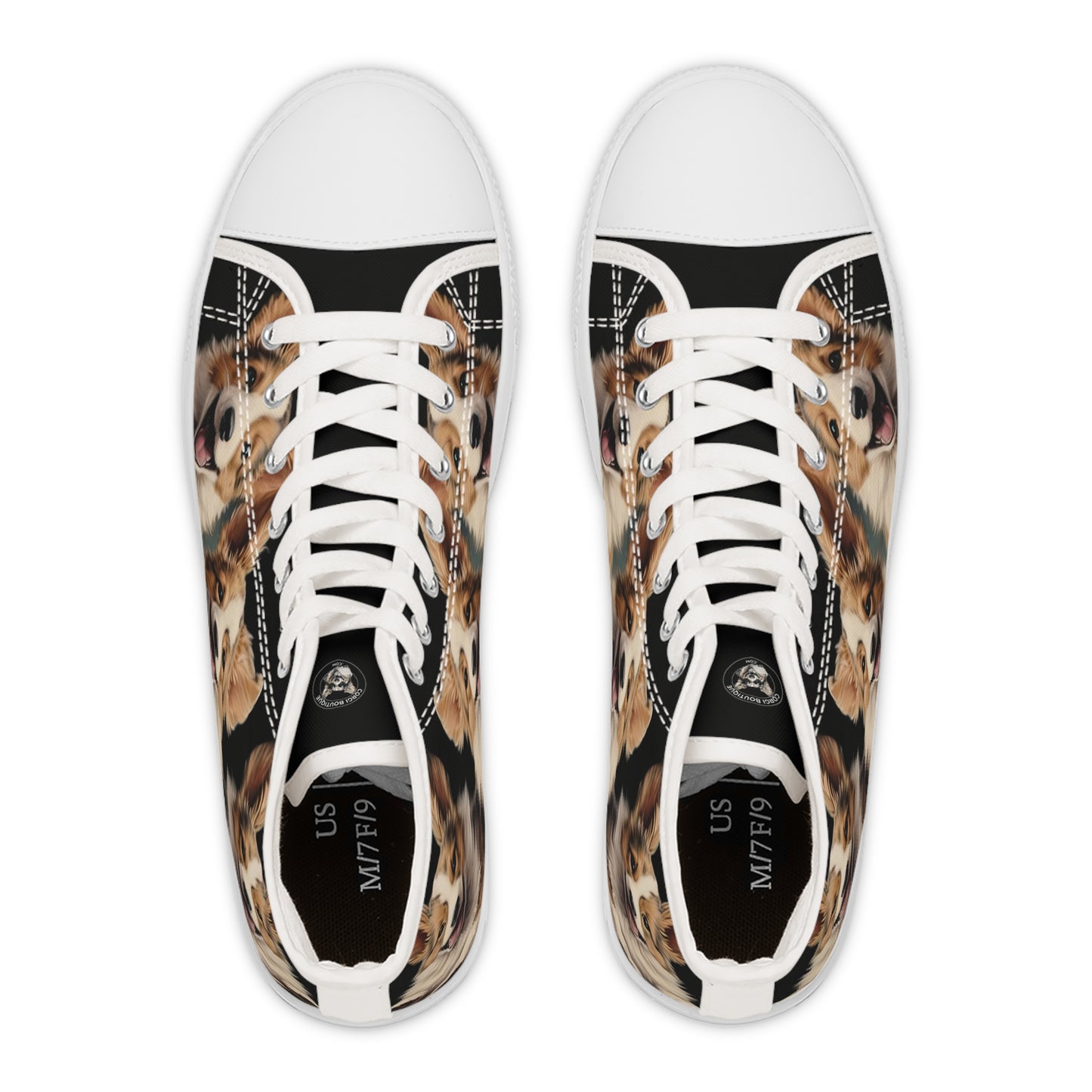 Corgi Crew - Women's High Top Sneakers