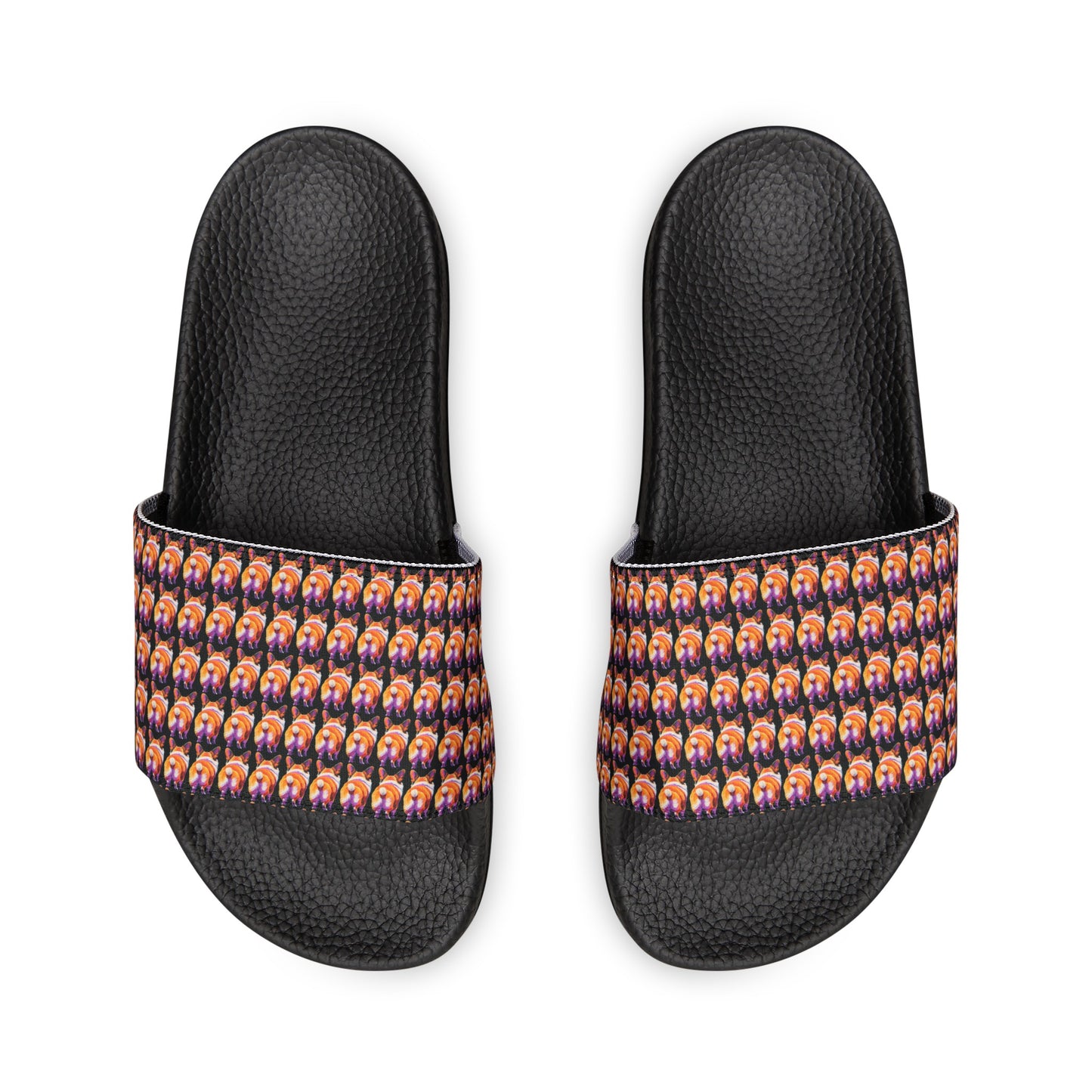 Corgi Butt Mosaic - Men's Slide Sandals
