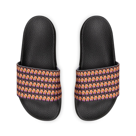 Corgi Butt Mosaic - Men's Slide Sandals