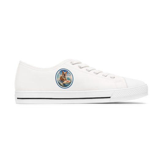 Cowabunga Corgi - Women's Low Top Sneakers