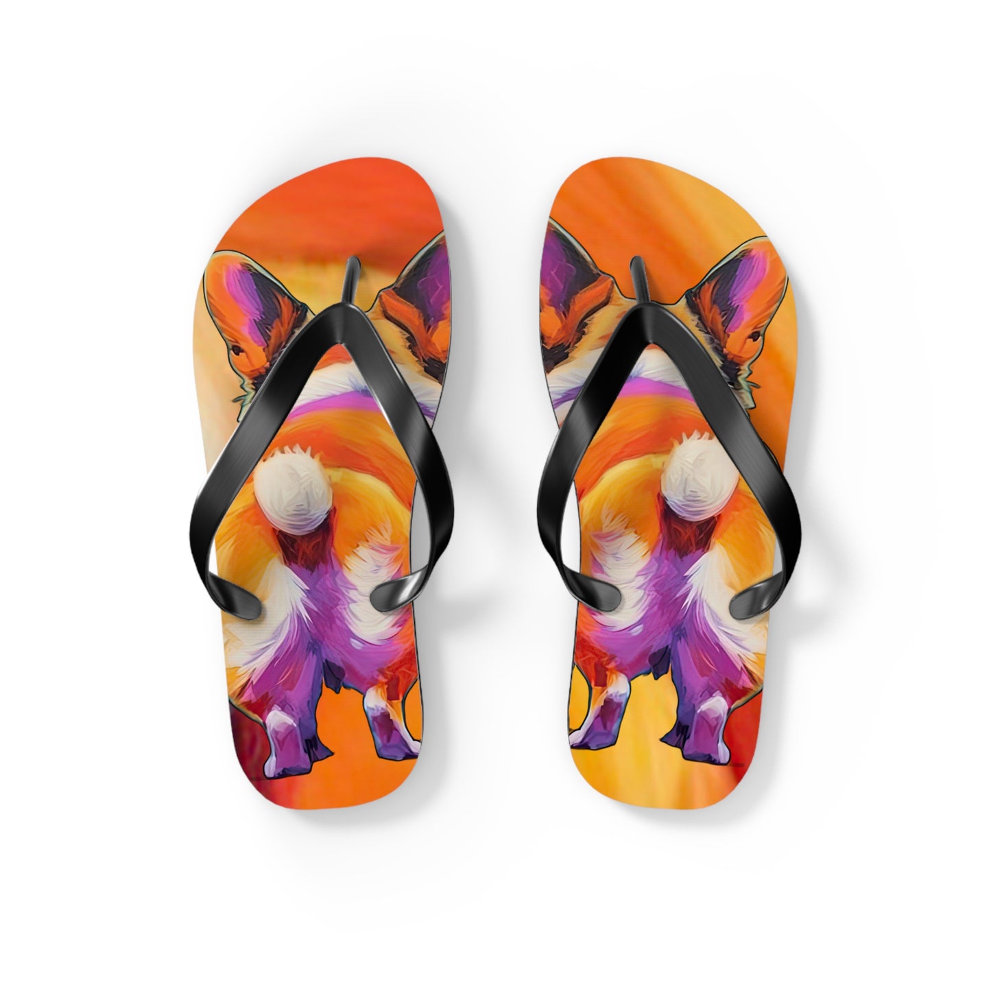 Corgi Butt Flip-Flops