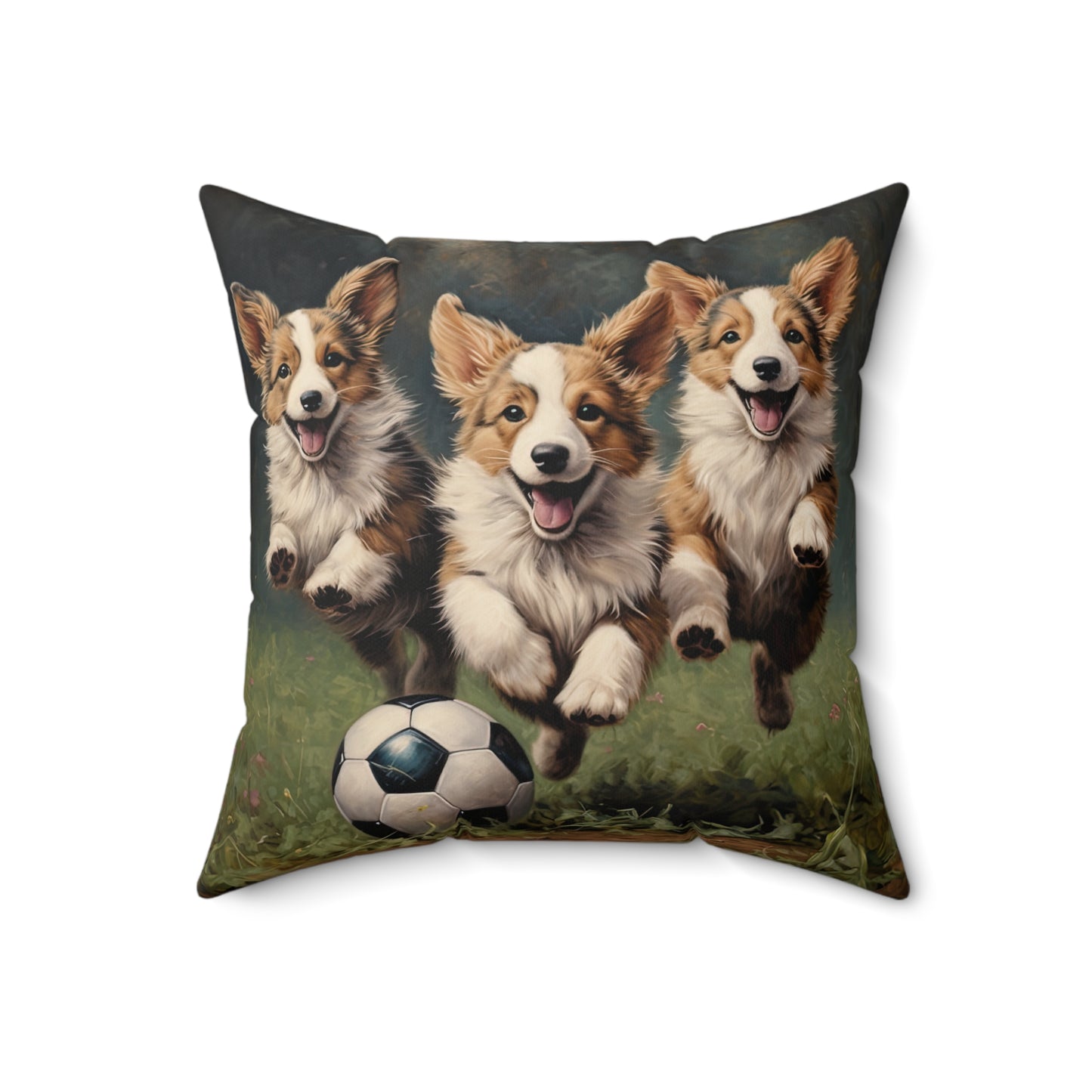 Corgi Pitch - Throw Pillow