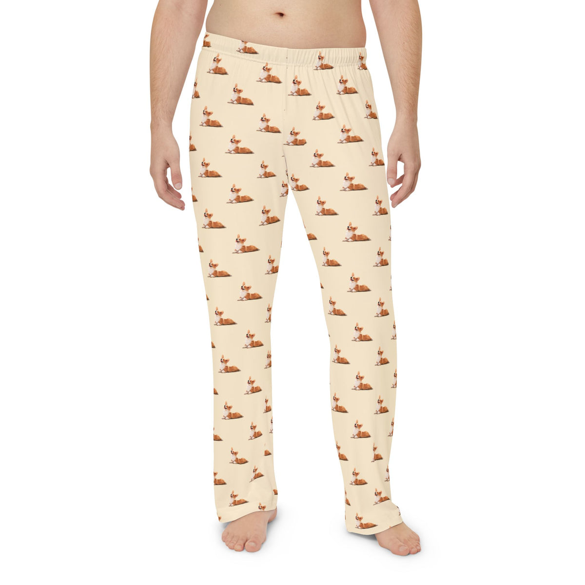 Giddy Sploot Men's Rich Creamy Champagne Lounge Pants