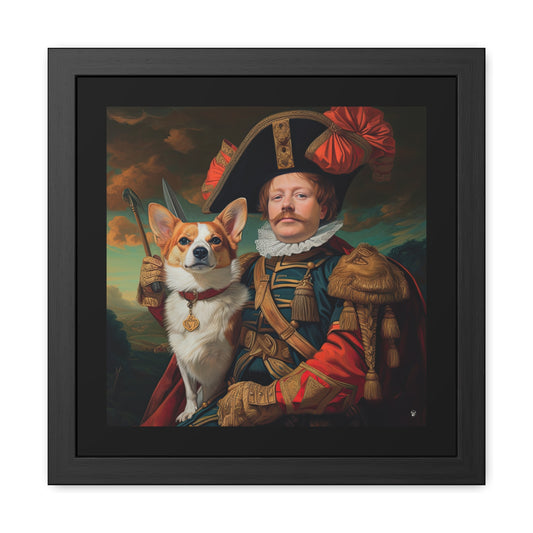First Royal Corgi Framed Print